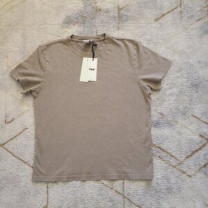 TNA Aritzia Soft Feels All Day Tshirt Lived-in Women's XS TAUPE NWT